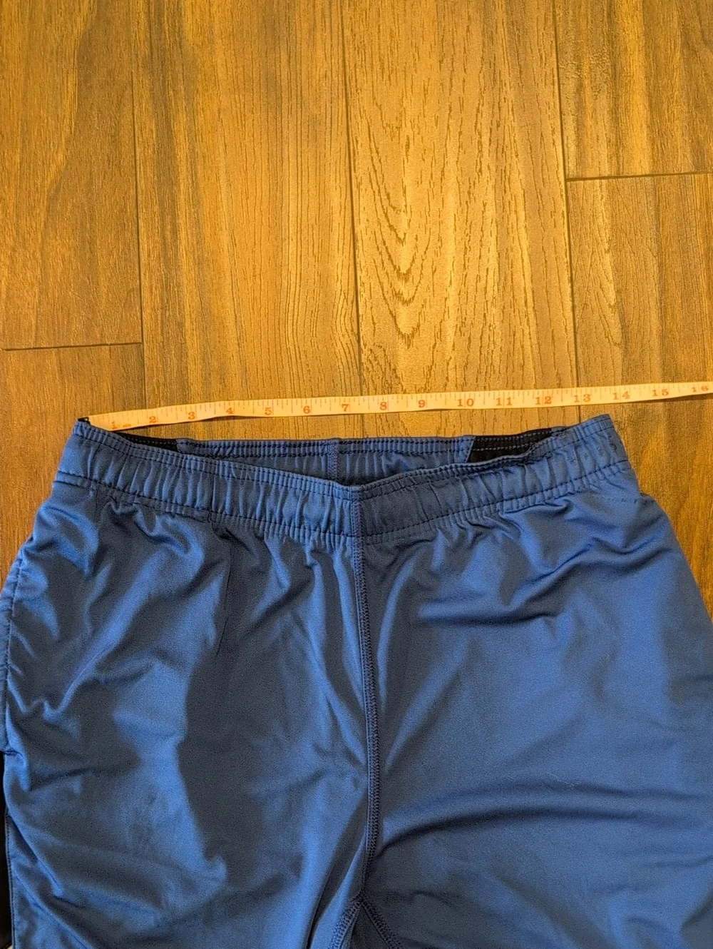 Nike Dri Fit Men's Bright Blue Athletic Shorts with Gray Accent
